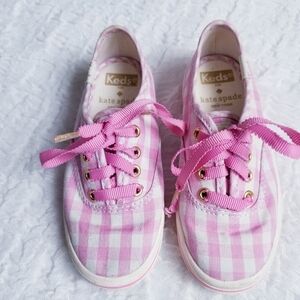 Keds x Kate Spade Champion Seasonal Pink Gingham Toddler Size 8